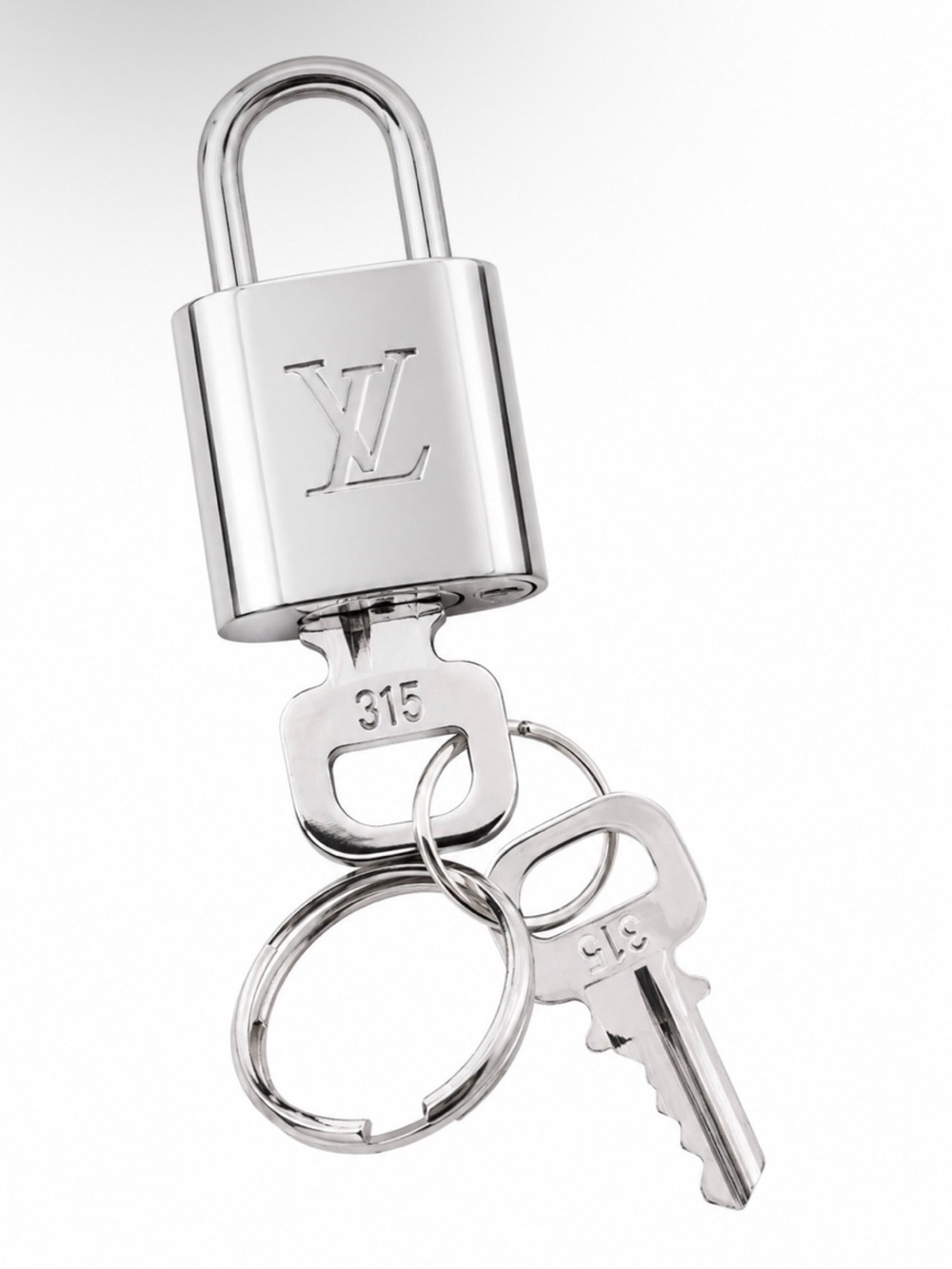 Louis Vuitton EUC Silver Lock w/2 Keys - RARE *HP*
